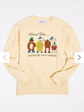 Parks Project Adventure With Friends Crew Neck Sweatshirt sz XS